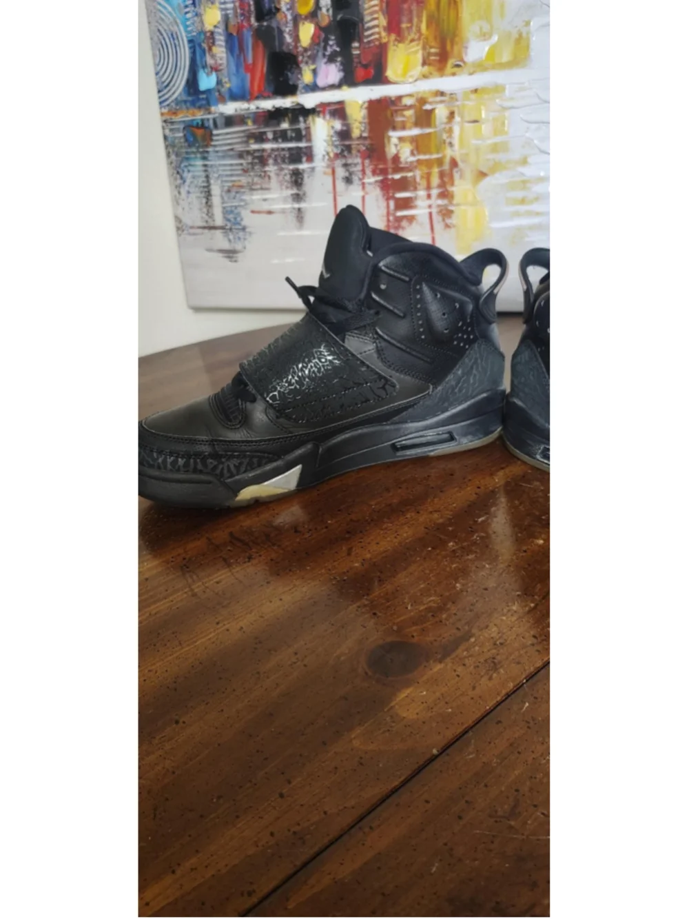 Jordan Son Of Mars Shoes Mens Size 8.5 Black Mid Top Sneakers 512245-010